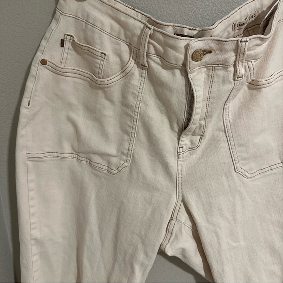 Judy Blue Ecru Hi Rise Wide Leg Straight Jean Size 20 - Picture 5 of 12